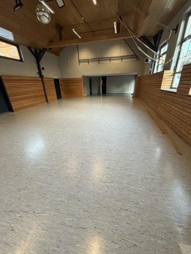 Vorher – der vorhandene Linoleumboden Der alte marmorierte Belag vor der fachgerechten Aufarbeitung.
